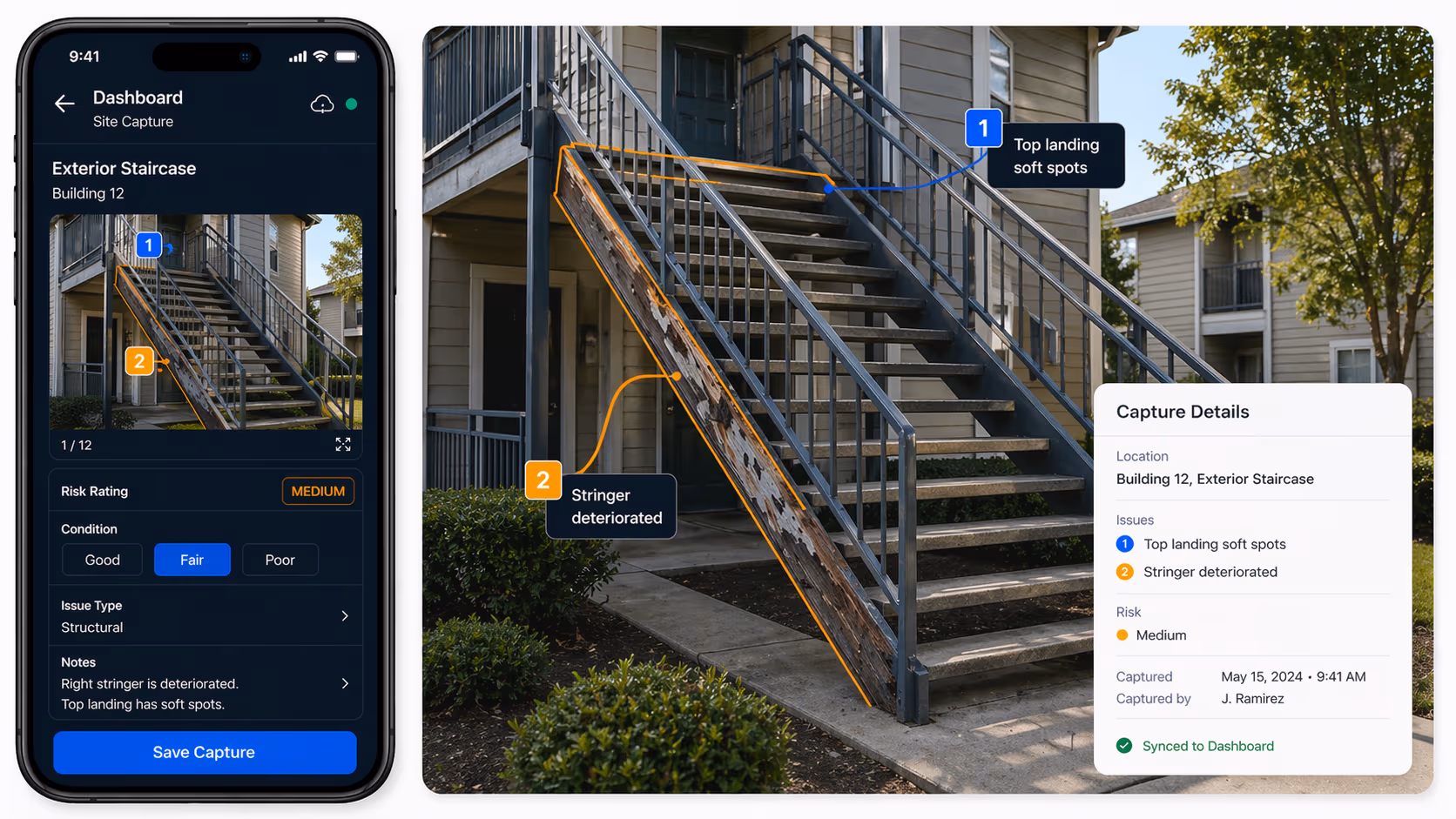 SiteOptix Field App — mobile field capture and inspection workflow